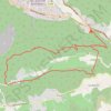 Itinéraire Gémenos - Rouvières, distance, dénivelé, altitude, carte, profil, trace GPS