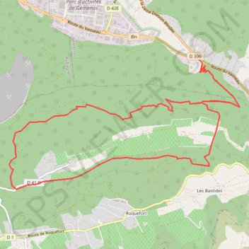 Itinéraire Gémenos - Rouvières, distance, dénivelé, altitude, carte, profil, trace GPS