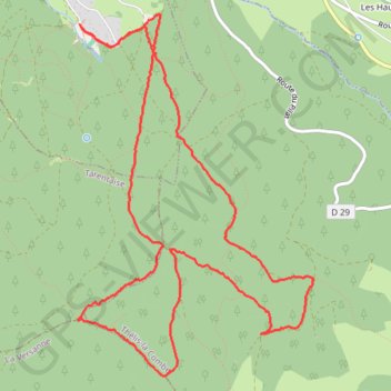 Itinéraire Autour du Bessat, distance, dénivelé, altitude, carte, profil, trace GPS