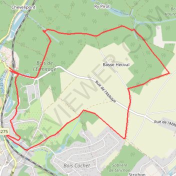 Itinéraire Balade à Villers-la-Ville, distance, dénivelé, altitude, carte, profil, trace GPS