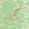 Itinéraire Obernai - Kagenfels - Kreutzweeg - Welschbruch - Breitmatt - Bloos - Sainte-Odile, distance, dénivelé, altitude, carte, profil, trace GPS