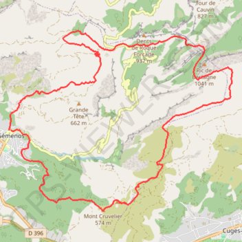 Itinéraire La Sainte-Beaume, distance, dénivelé, altitude, carte, profil, trace GPS