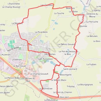 Itinéraire Le long de la Vaunoise, distance, dénivelé, altitude, carte, profil, trace GPS