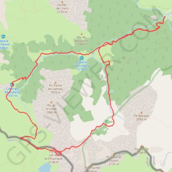 Itinéraire Pic du Lac de La Chourique, distance, dénivelé, altitude, carte, profil, trace GPS