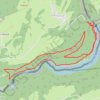 Itinéraire Le saut du doubs et le chatelard, distance, dénivelé, altitude, carte, profil, trace GPS