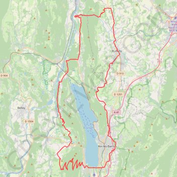 Itinéraire Grand-Tour-Bourget, distance, dénivelé, altitude, carte, profil, trace GPS