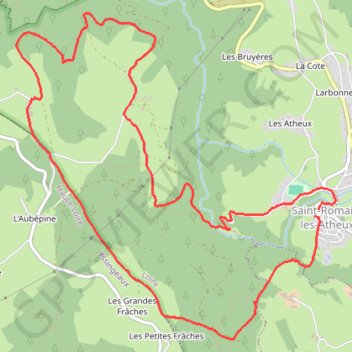 Itinéraire St Romain, distance, dénivelé, altitude, carte, profil, trace GPS