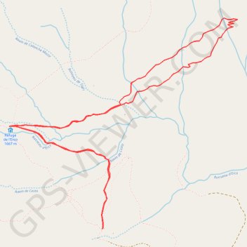 Itinéraire Les bergeries au pied du Monte Cino, distance, dénivelé, altitude, carte, profil, trace GPS