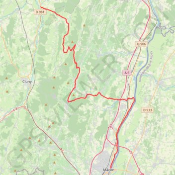 Itinéraire ITIBFC000V52HTE3 (2), distance, dénivelé, altitude, carte, profil, trace GPS