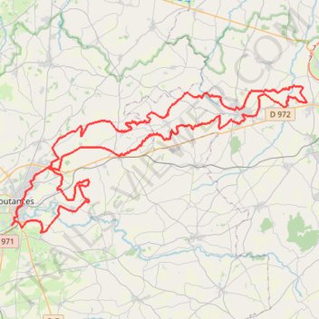 Itinéraire 1 - 5-TCOUTANCES v6 2025-79 km, distance, dénivelé, altitude, carte, profil, trace GPS
