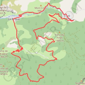 Itinéraire Baisse de Peluna, distance, dénivelé, altitude, carte, profil, trace GPS