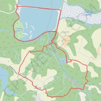 Itinéraire Marais d'Orx et alentours, distance, dénivelé, altitude, carte, profil, trace GPS