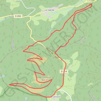 Itinéraire Col de Sainteige, distance, dénivelé, altitude, carte, profil, trace GPS