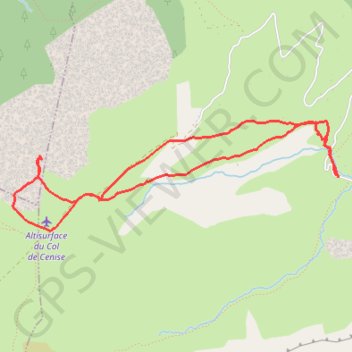 Itinéraire Col cenise, distance, dénivelé, altitude, carte, profil, trace GPS