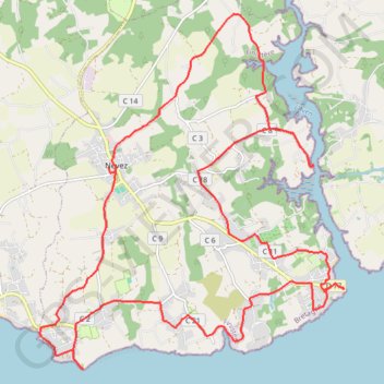 Itinéraire La névézienne : circuit cyclo, distance, dénivelé, altitude, carte, profil, trace GPS