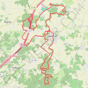 Itinéraire Bignay Vélo, distance, dénivelé, altitude, carte, profil, trace GPS