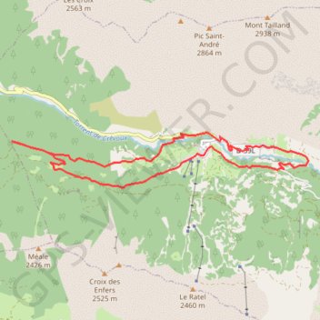Itinéraire Belvédère de bajoulan, distance, dénivelé, altitude, carte, profil, trace GPS