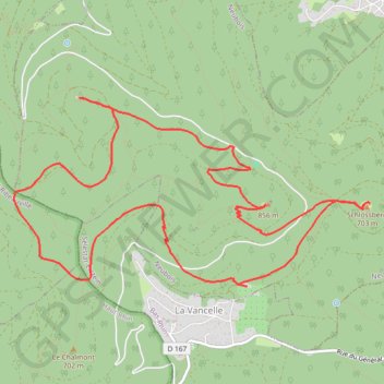 Itinéraire Rocher du Coucou, distance, dénivelé, altitude, carte, profil, trace GPS