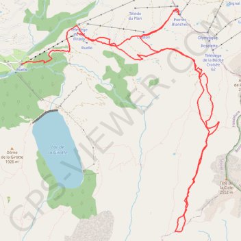 Itinéraire La grande pierrière, distance, dénivelé, altitude, carte, profil, trace GPS