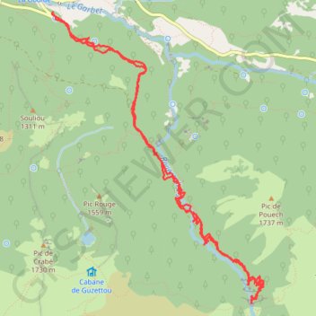 Itinéraire Balade à la Cascade d'Ars, distance, dénivelé, altitude, carte, profil, trace GPS