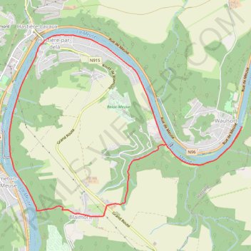 Itinéraire HASTIERE - Blaimont, distance, dénivelé, altitude, carte, profil, trace GPS