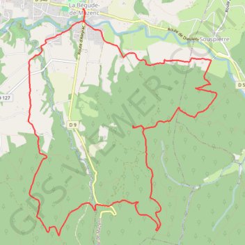 Itinéraire Rando pédestre La Bégude Drôme, distance, dénivelé, altitude, carte, profil, trace GPS