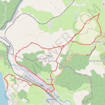 Itinéraire Gévaudan - Circuit du Ras Chambon, distance, dénivelé, altitude, carte, profil, trace GPS