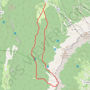 Itinéraire Rocher du Playnet par le Purgatoire, distance, dénivelé, altitude, carte, profil, trace GPS